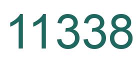 Number 11338 green image