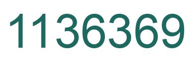 Number 1136369 green image