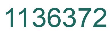 Number 1136372 green image
