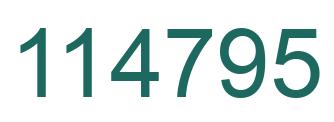 Número 114795 imagen verde