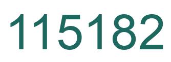 Número 115182 imagen verde
