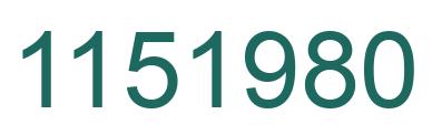 Número 1151980 imagen verde