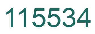 Número 115534 imagen verde