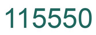 Number 115550 green image