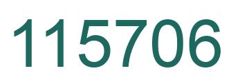 Number 115706 green image