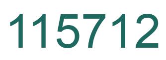 Número 115712 imagen verde