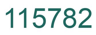 Número 115782 imagen verde