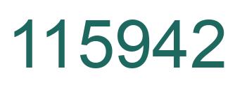 Número 115942 imagen verde