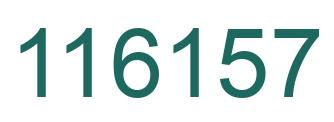 Number 116157 green image