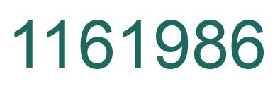 Number 1161986 green image