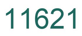 Zahl 11621 grün bild
