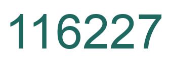 Number 116227 green image