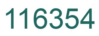 Número 116354 imagen verde