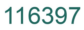 Number 116397 green image