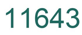 Zahl 11643 grün bild