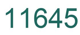 Zahl 11645 grün bild