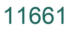 Zahl 11661 grün bild