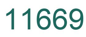 Zahl 11669 grün bild