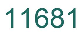 Zahl 11681 grün bild