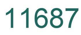 Zahl 11687 grün bild