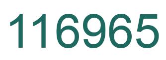 Número 116965 imagen verde