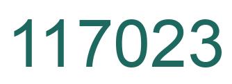 Número 117023 imagen verde