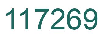 Número 117269 imagen verde