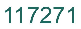 Number 117271 green image