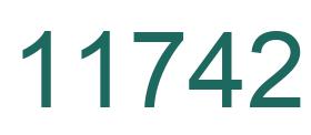 Zahl 11742 grün bild