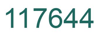 Número 117644 imagen verde