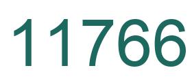 Zahl 11766 grün bild
