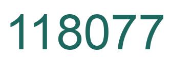 Number 118077 green image