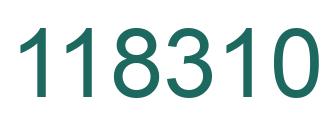 Number 118310 green image