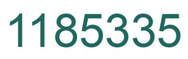 Número 1185335 imagen verde