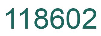 Number 118602 green image