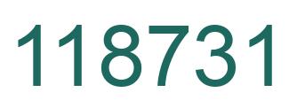 Número 118731 imagen verde