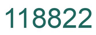 Number 118822 green image
