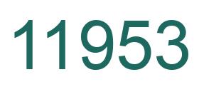 Number 11953 green image