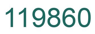 Number 119860 green image