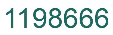 Number 1198666 green image