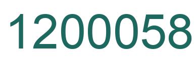 Number 1200058 green image