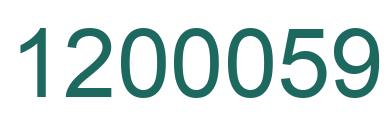 Number 1200059 green image