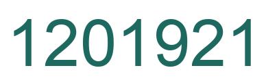 Number 1201921 green image