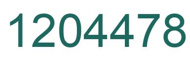 Número 1204478 imagen verde