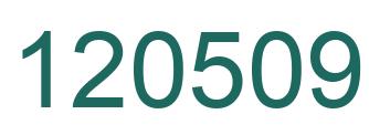 Number 120509 green image