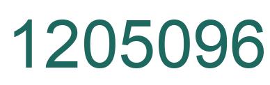 Number 1205096 green image