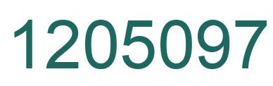 Number 1205097 green image