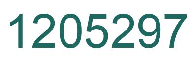 Number 1205297 green image