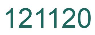 Number 121120 green image