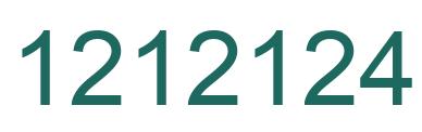 Número 1212124 imagen verde